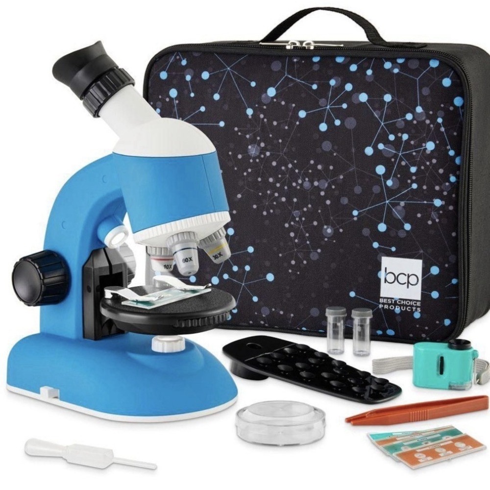 Brand New In Box- Best Choice Products 30 PCS STEM Kids Microscope Science Kit